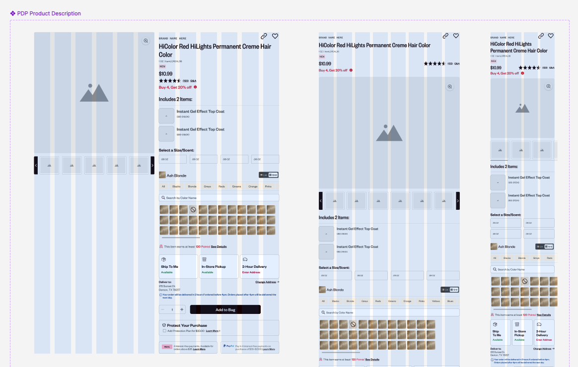 Example of Design System Component Updates