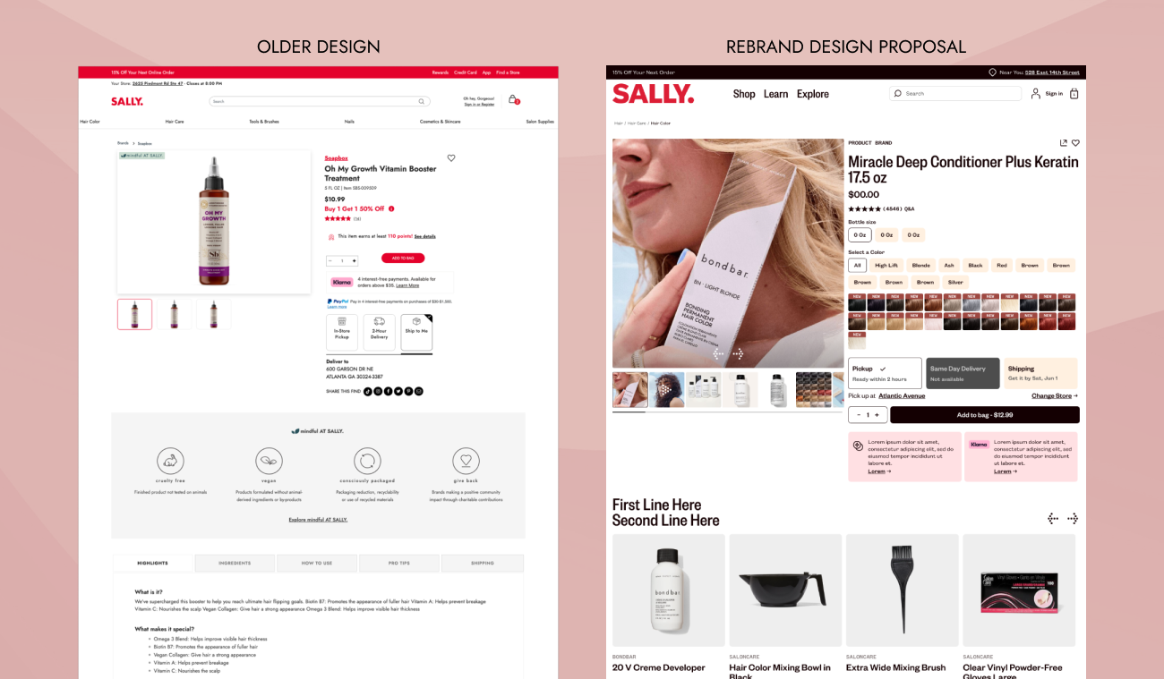 Old Site vs. Instrument Team Redesign