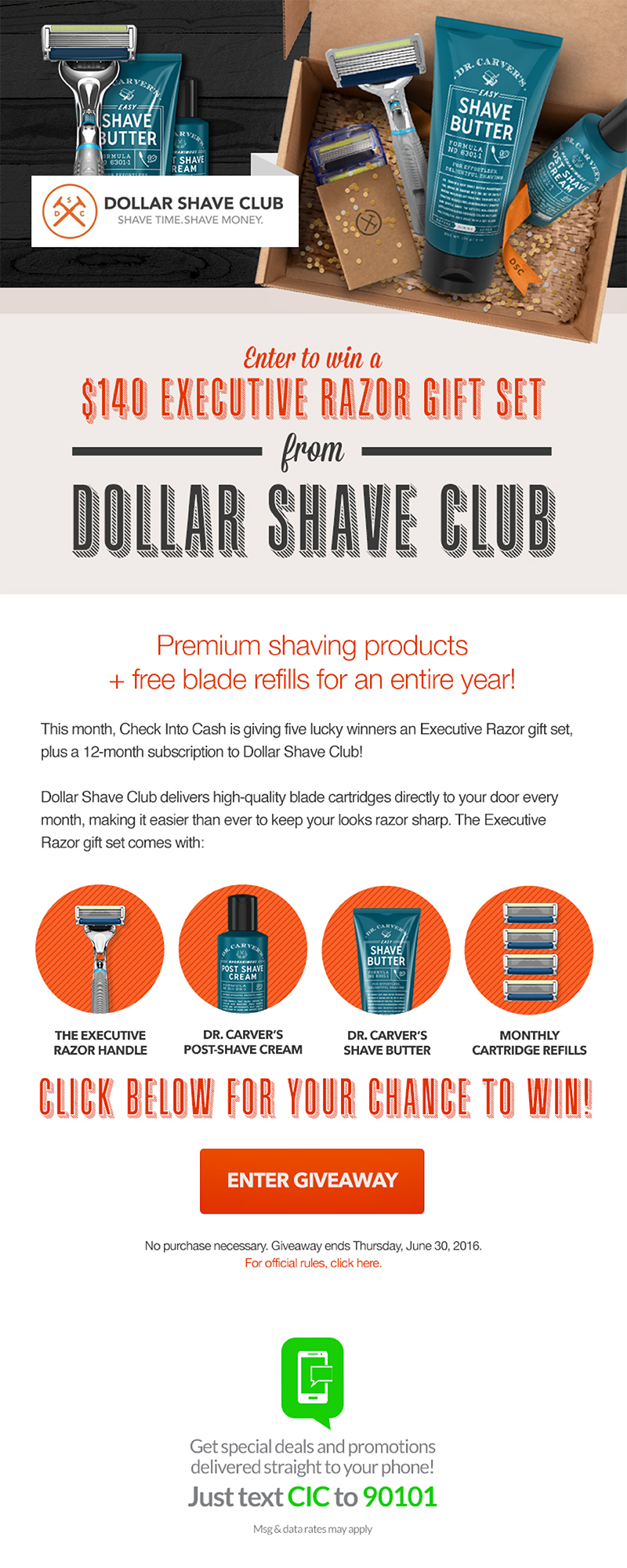 CIC Giveaway Email 1