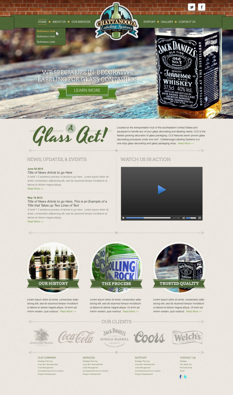 Chattanooga Label Services Website