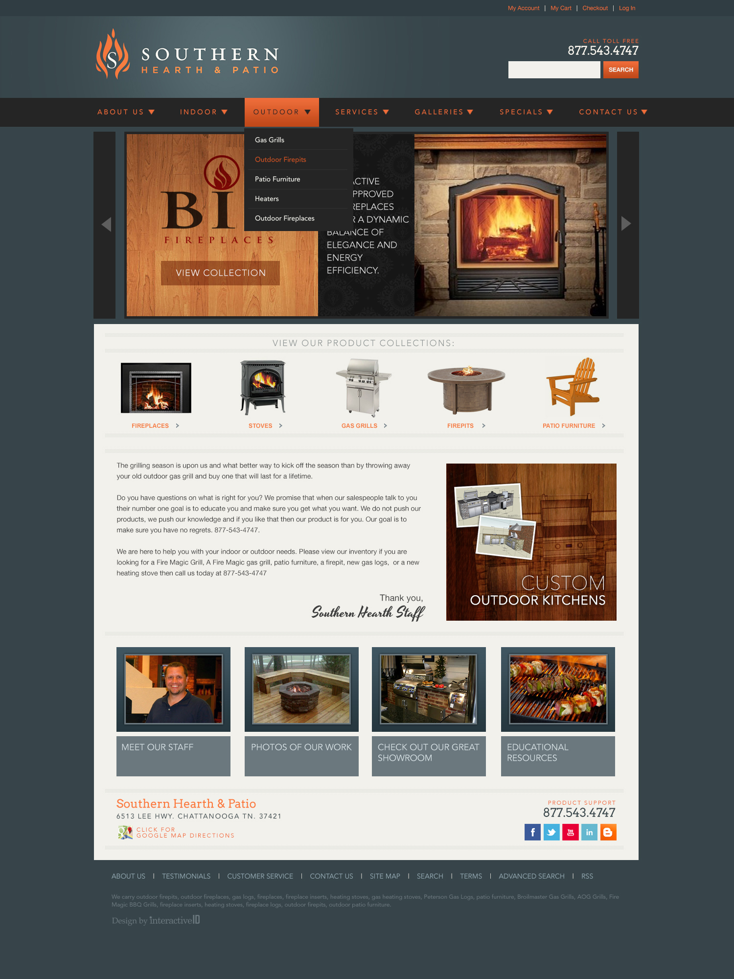 Southern Hearth Patio Website